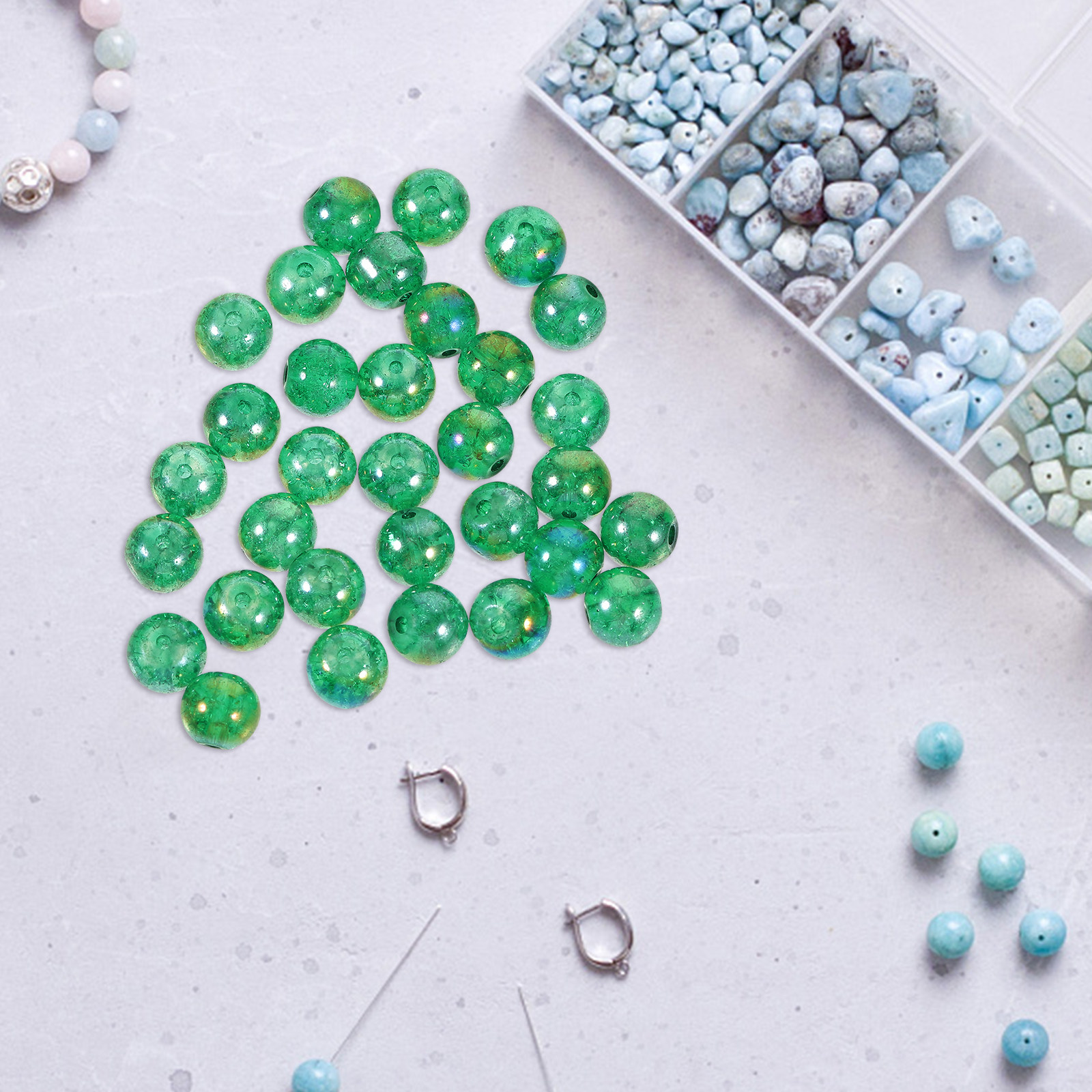Aquarium Fish In - 50Pcs Glass Beads for Vases Aquarium
