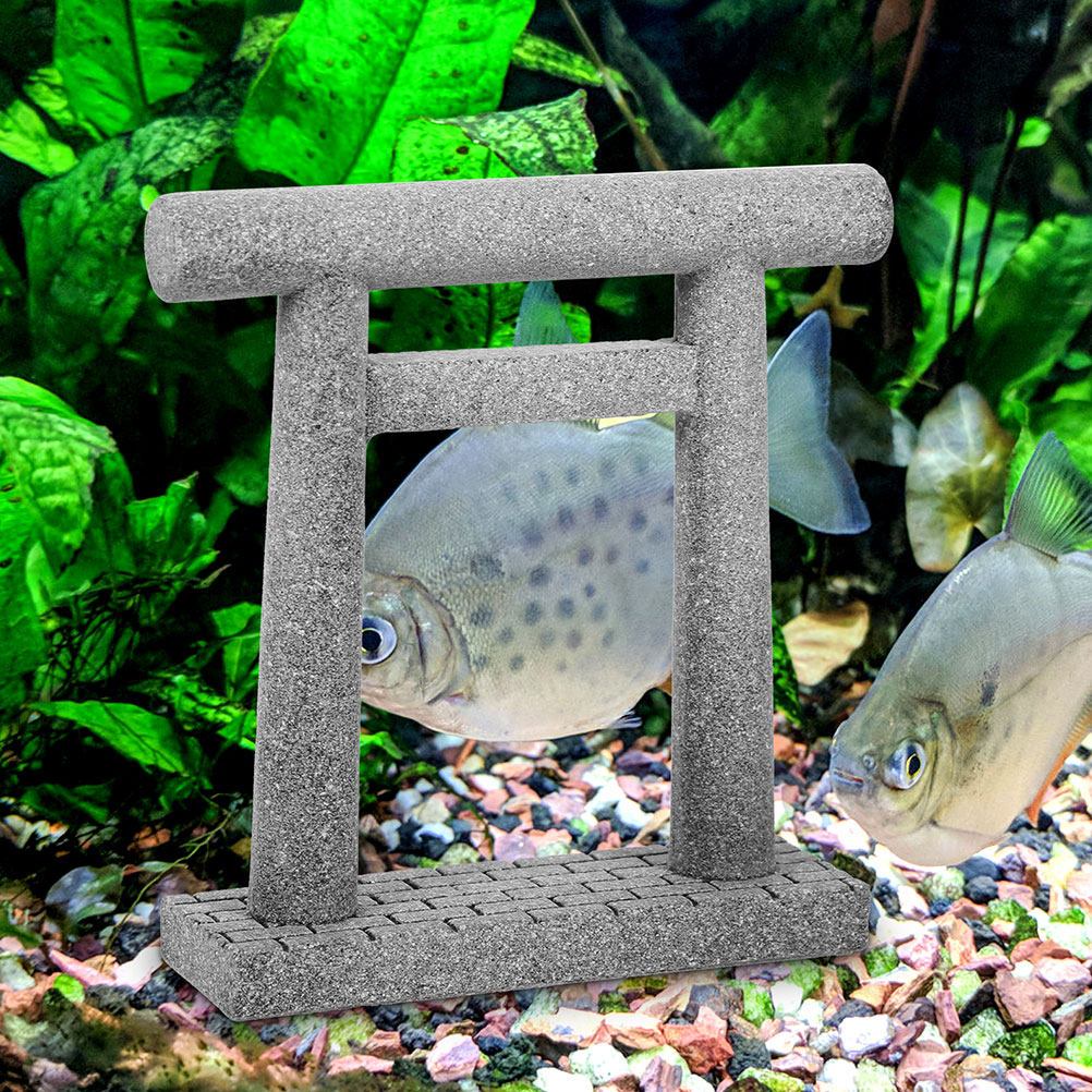 Aquarium Fish Japanese - 2Pcs Small Torii Gate Prop Japanese