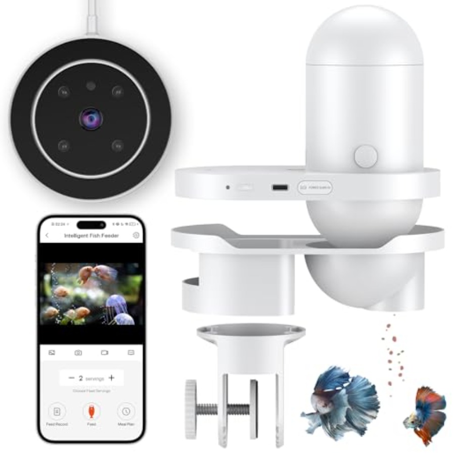 Aquarium Fish Video - WiFi Automatic Fish Feeder for Aquariums
