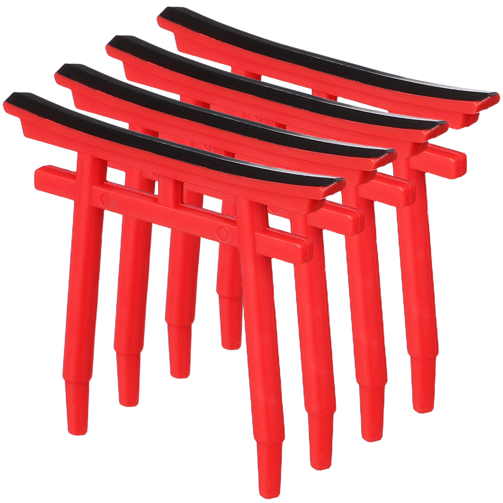 Aquarium Fish Japanese - 4 Pcs Red Japanese‑style Fish Decorations