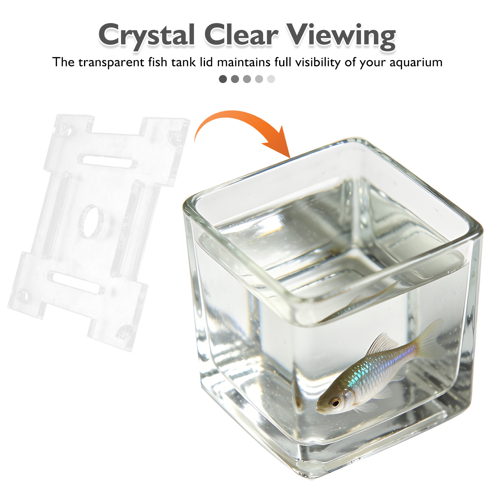 Transparent Acrylic Aquarium A - Aquarium Fish Jump Guard recensione e prezzo