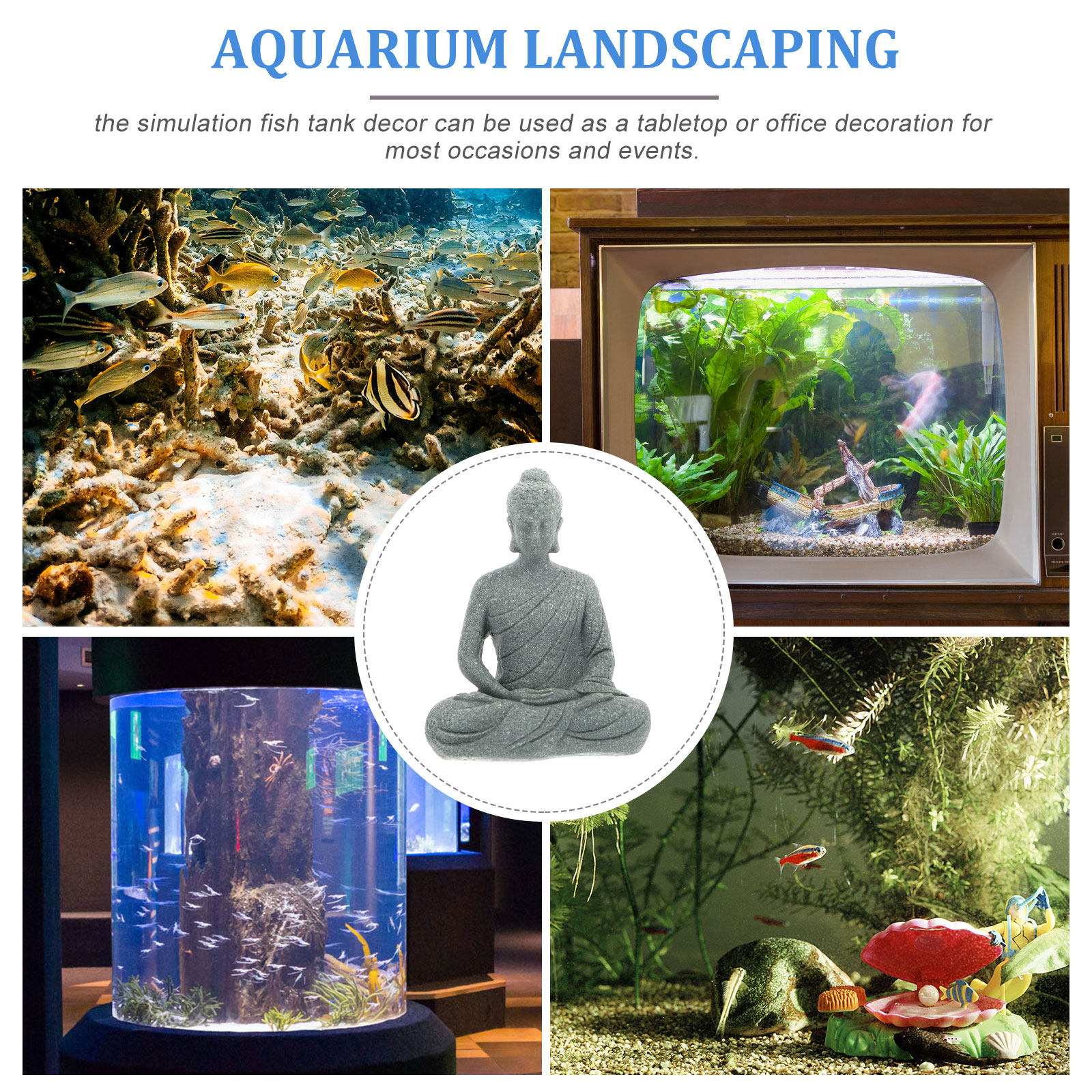 Compact Resin Buddha Statue fo - Aquarium Fish In recensione e prezzo