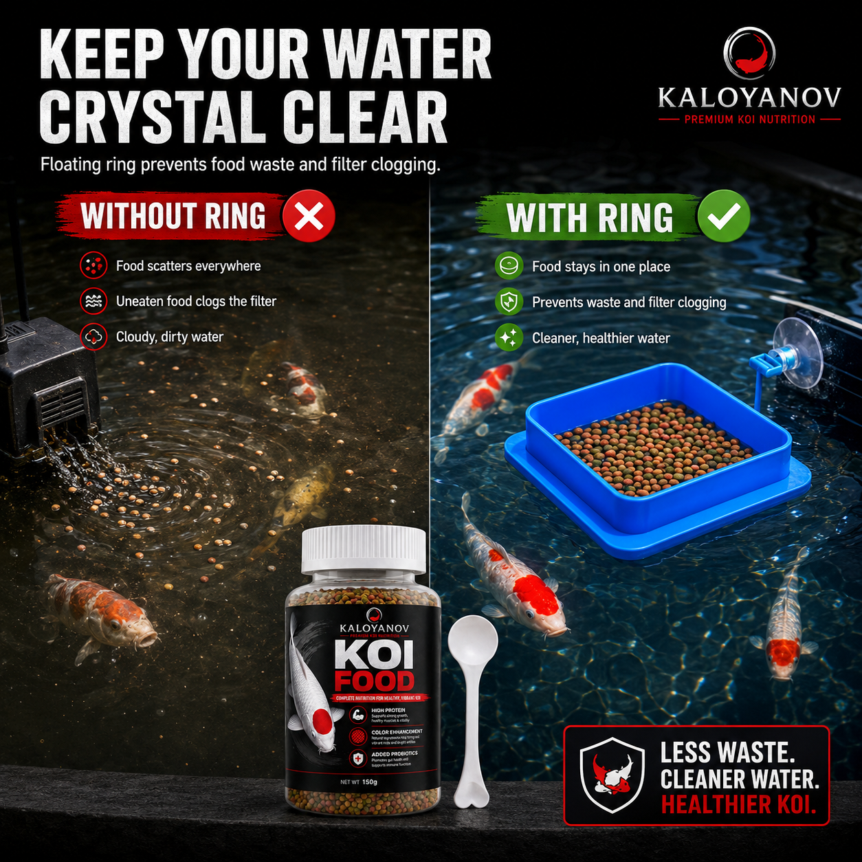 Koi Fish Food 150g High Protei - Aquarium Fish Colour recensione e prezzo
