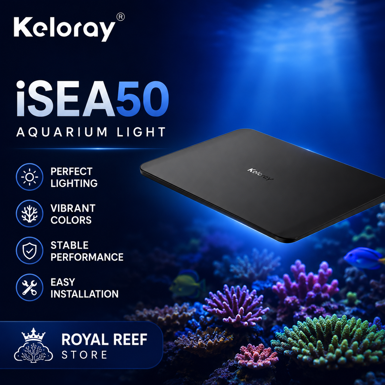 Keloray iSEA50 50W Fanless Ful - Aquarium Fish Light Lamp recensione e prezzo