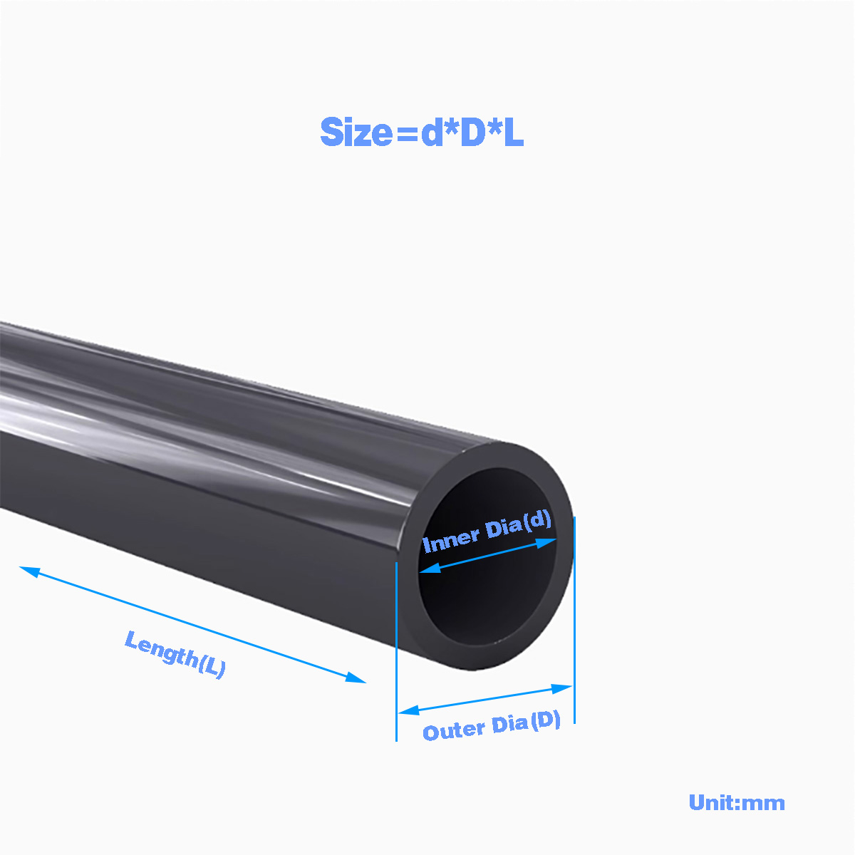 Black PVC Plastic Pipe Hollow  - Aquarium Fish To Buy recensione e prezzo