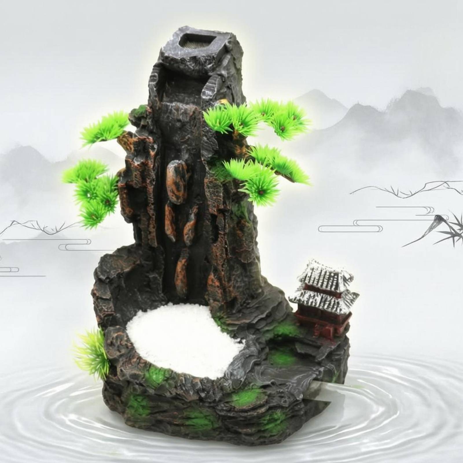 Resin Mountain Waterfall Ornam - Aquarium Fish Long recensione e prezzo