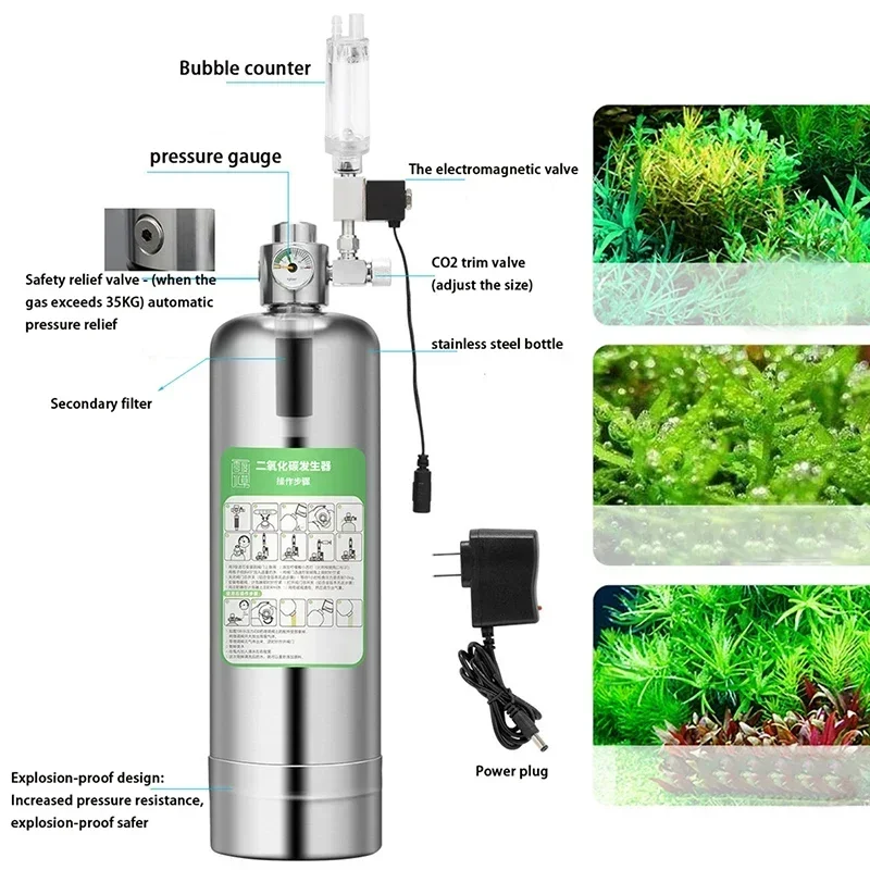 Aquarium CO2 Generator 2L DIY  - Aquarium Fish Photography recensione e prezzo