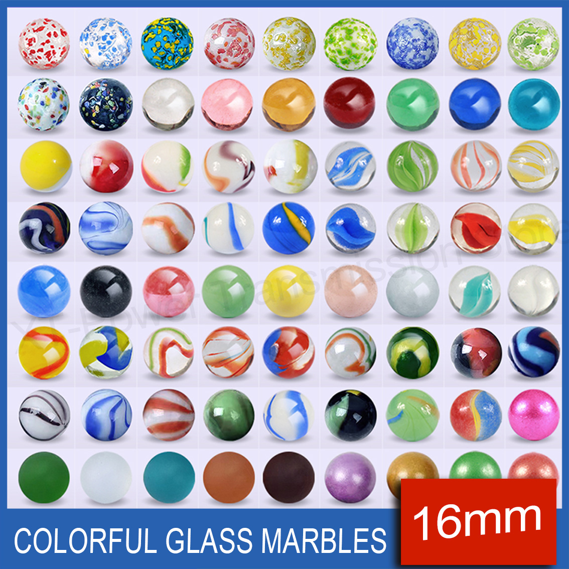 5-90PCS 16mm Colorful Glass Ma - Aquarium Fish For Beginners recensione e prezzo
