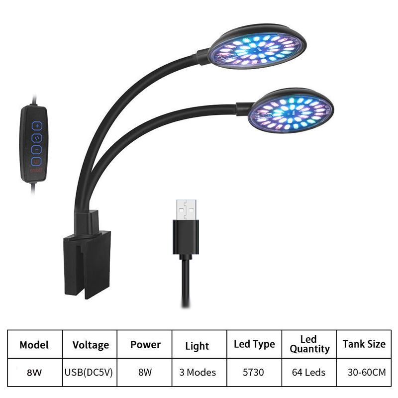 USB Aquarium LED Light Fish Ta - Aquarium Fish Light Lamp recensione e prezzo