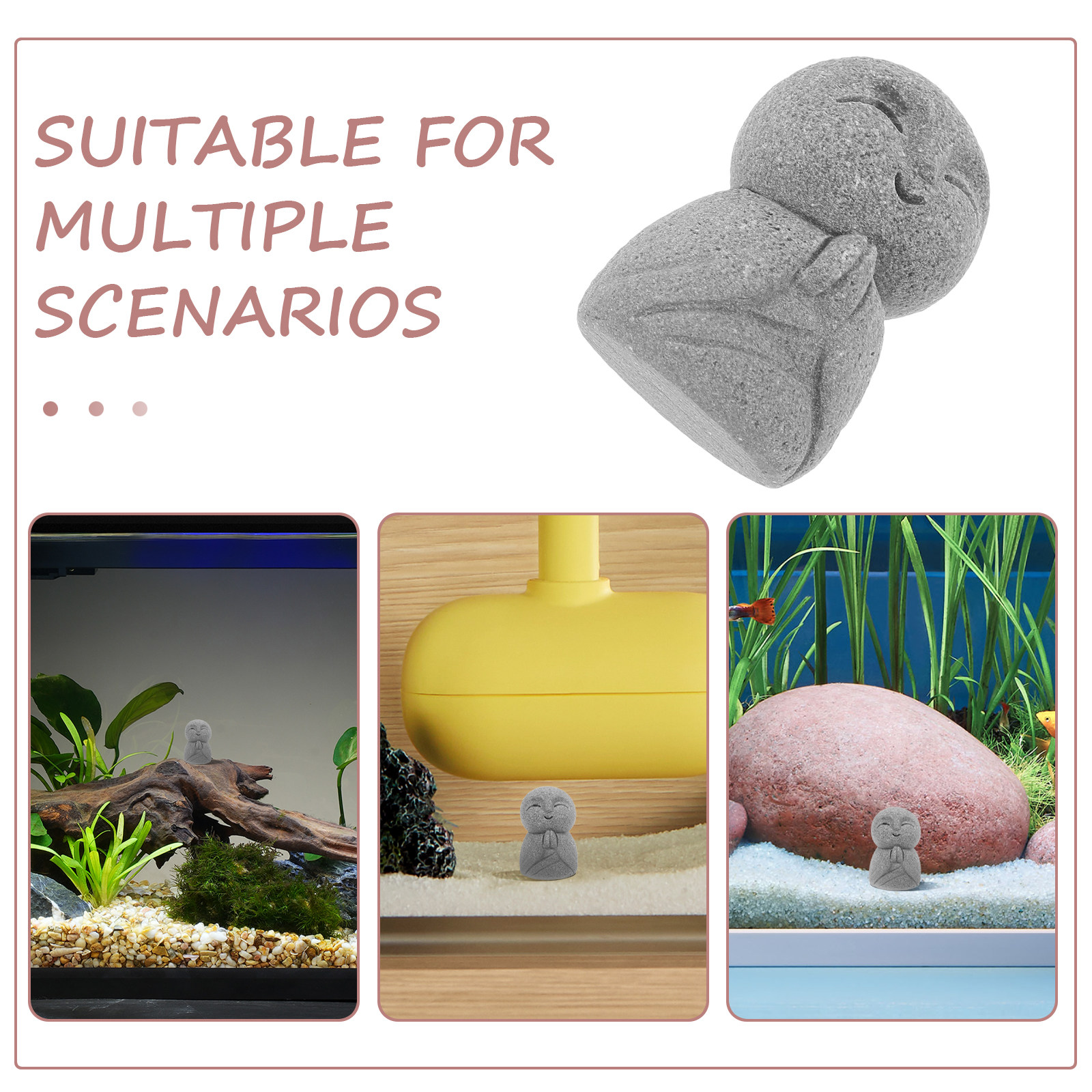 Mini Jizo Statue Japanese Budd - Aquarium Fish Japanese recensione e prezzo