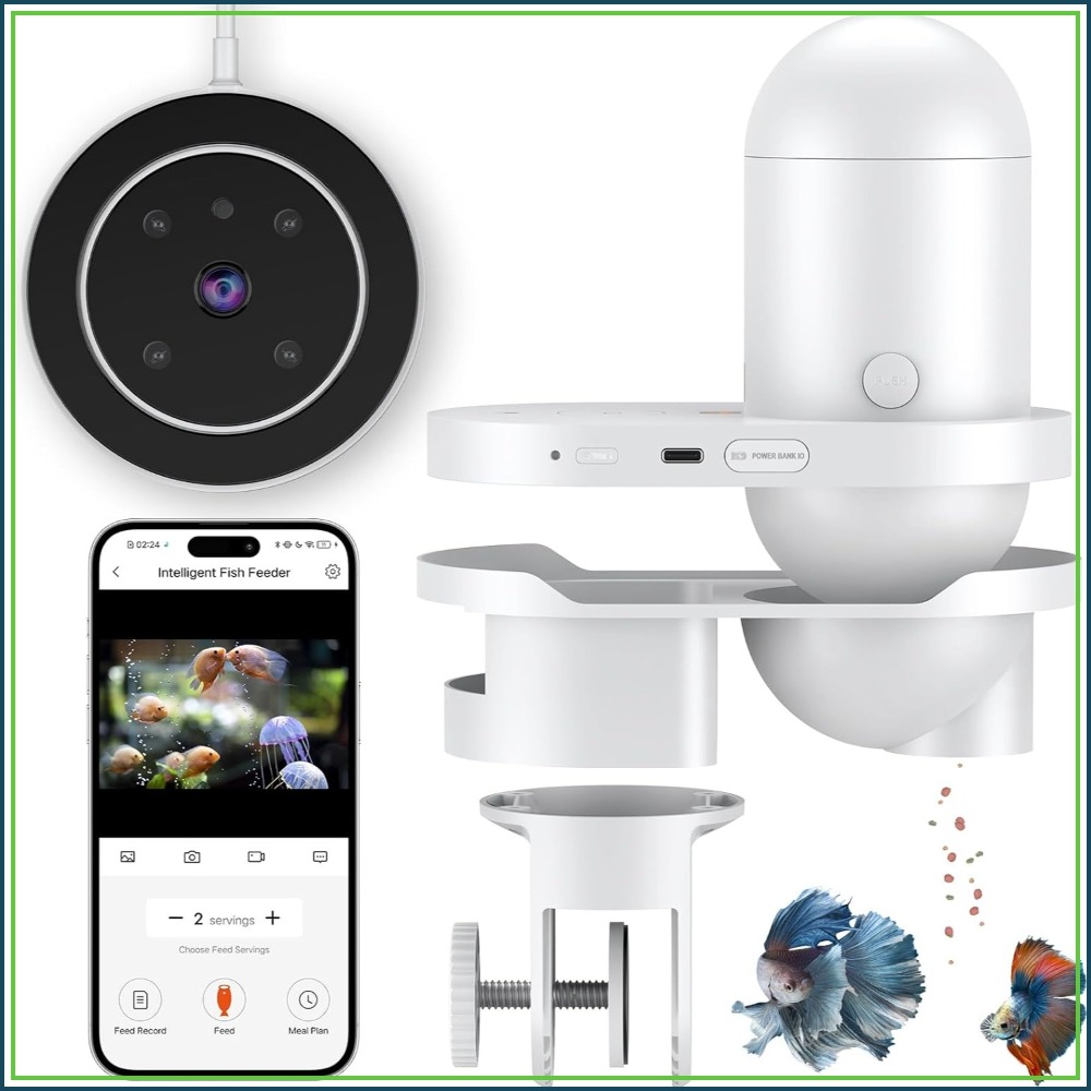 WiFi Automatic Fish Feeder for - Aquarium Fish Video recensione e prezzo
