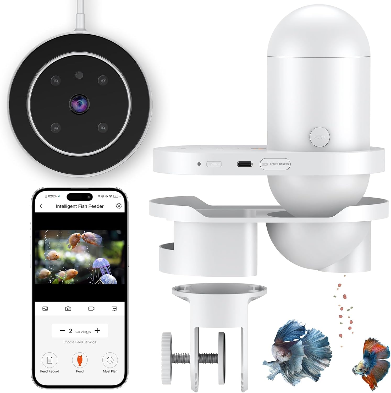 WiFi Automatic Fish Feeder for - Aquarium Fish Video recensione e prezzo