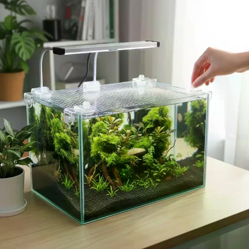 1Pcs Fish Tank Net Anti Jumpin - Aquarium Fish Jump Guard recensione e prezzo