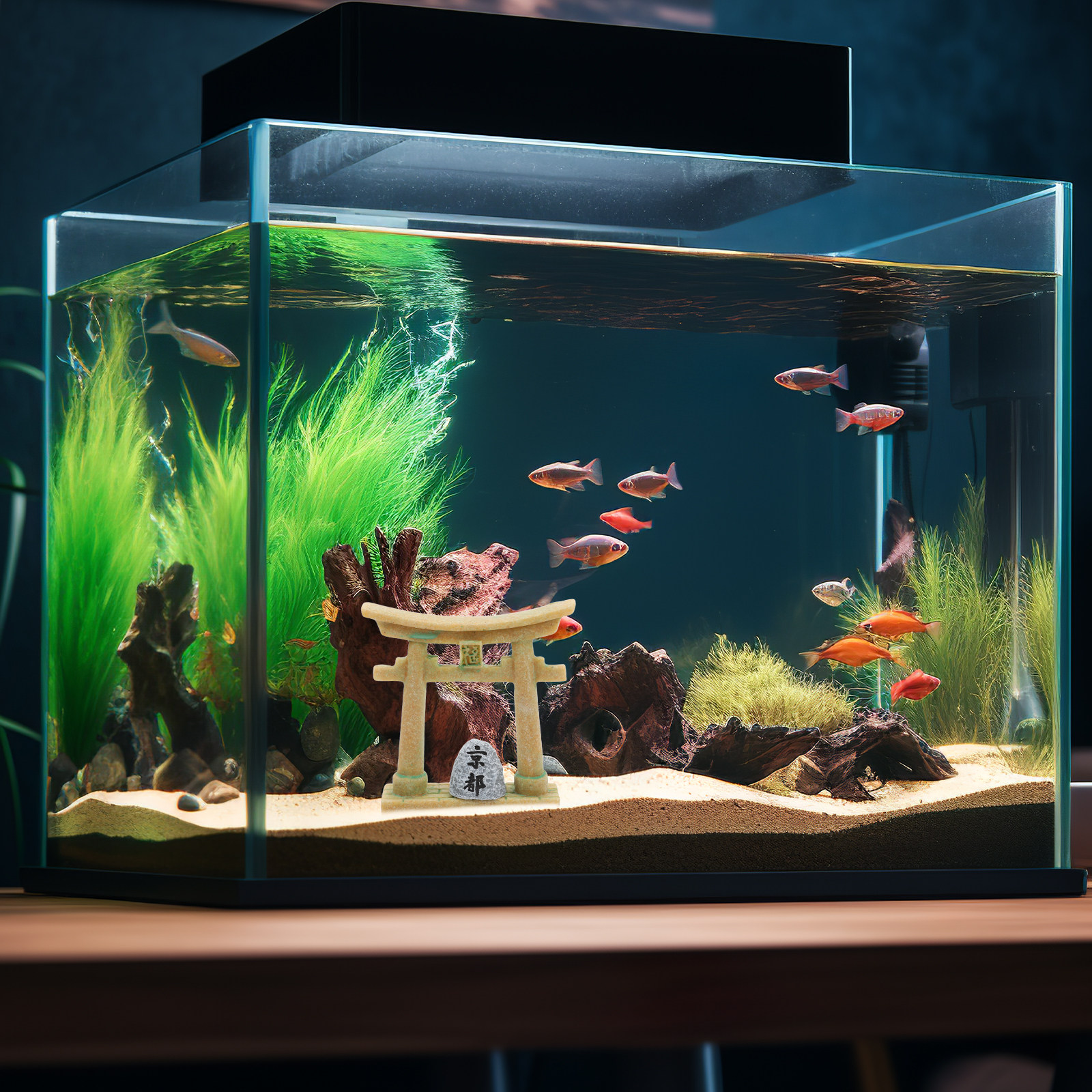 Japanese Torii Gate Ornament K - Aquarium Fish Japanese recensione e prezzo