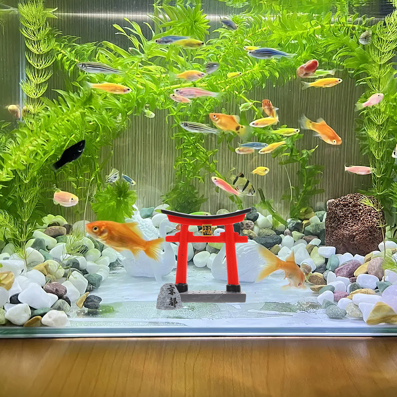 Tiny Japanese Torii Gate Sculp - Aquarium Fish Japanese recensione e prezzo